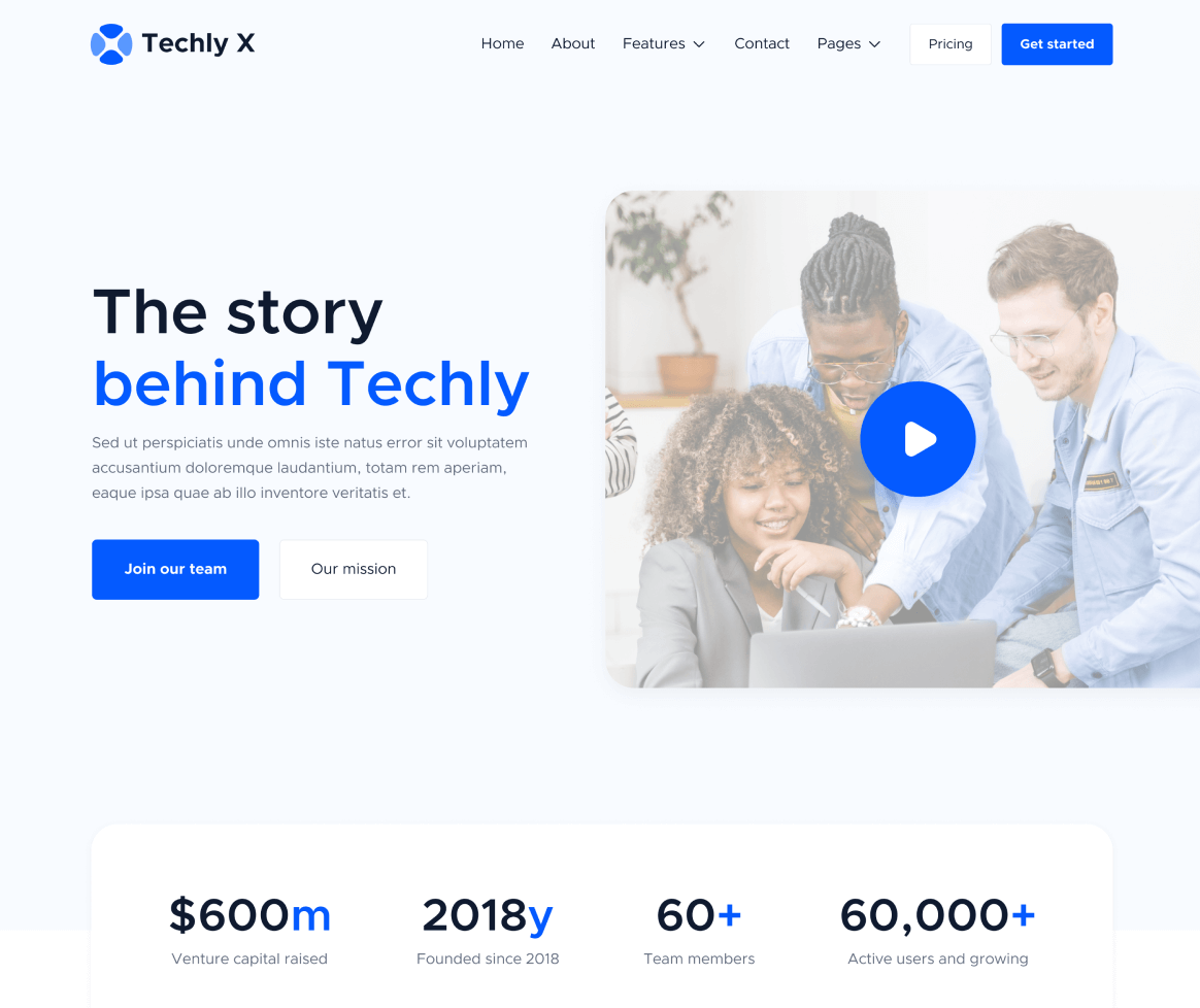 About - Techly X Webflow Template