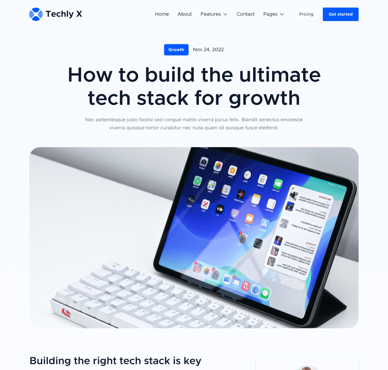 Blog Post - Techly X Webflow Template
