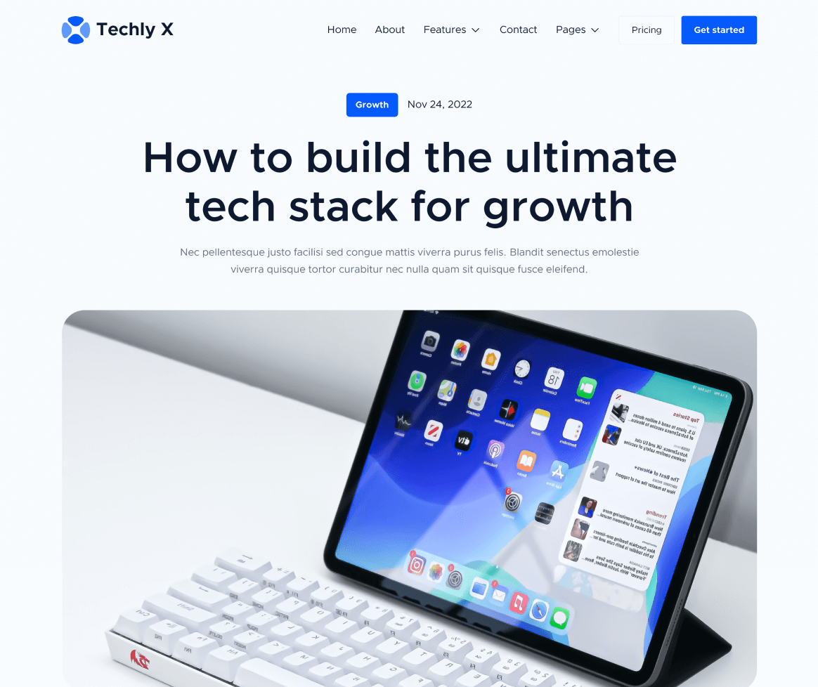 Blog Post - Techly X Webflow Template